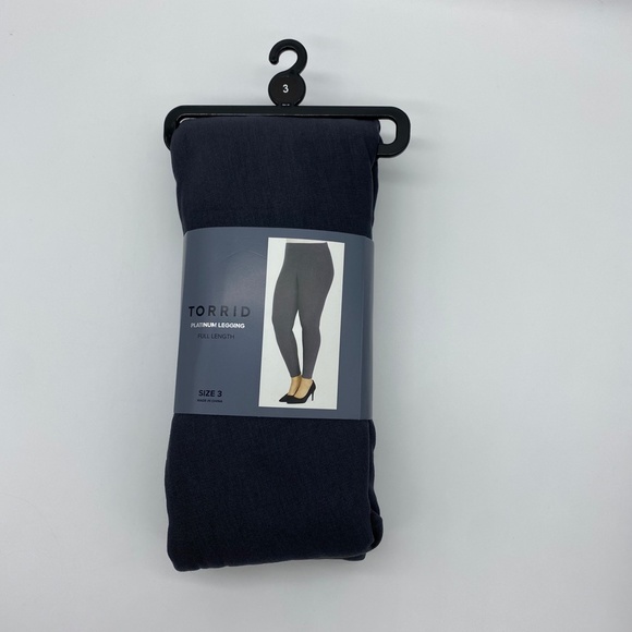 Torrid Women's Platinum Fleece Lining Legging Grey - Picture 10 of 10